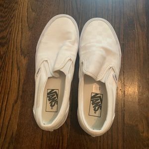 White checkered vans